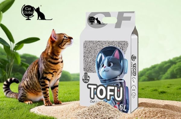 Tofu cat litter