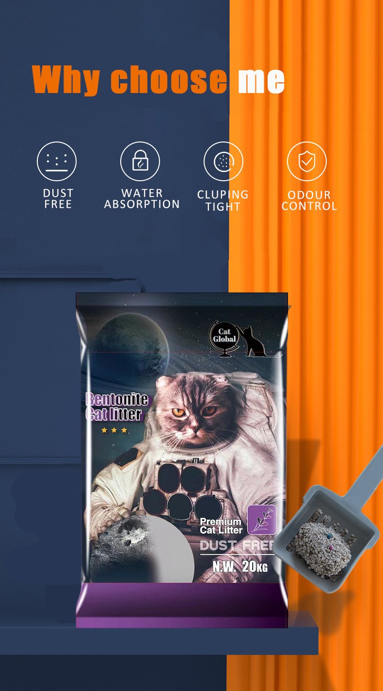 Cat Global Bentonite Cat Litter20kg Details