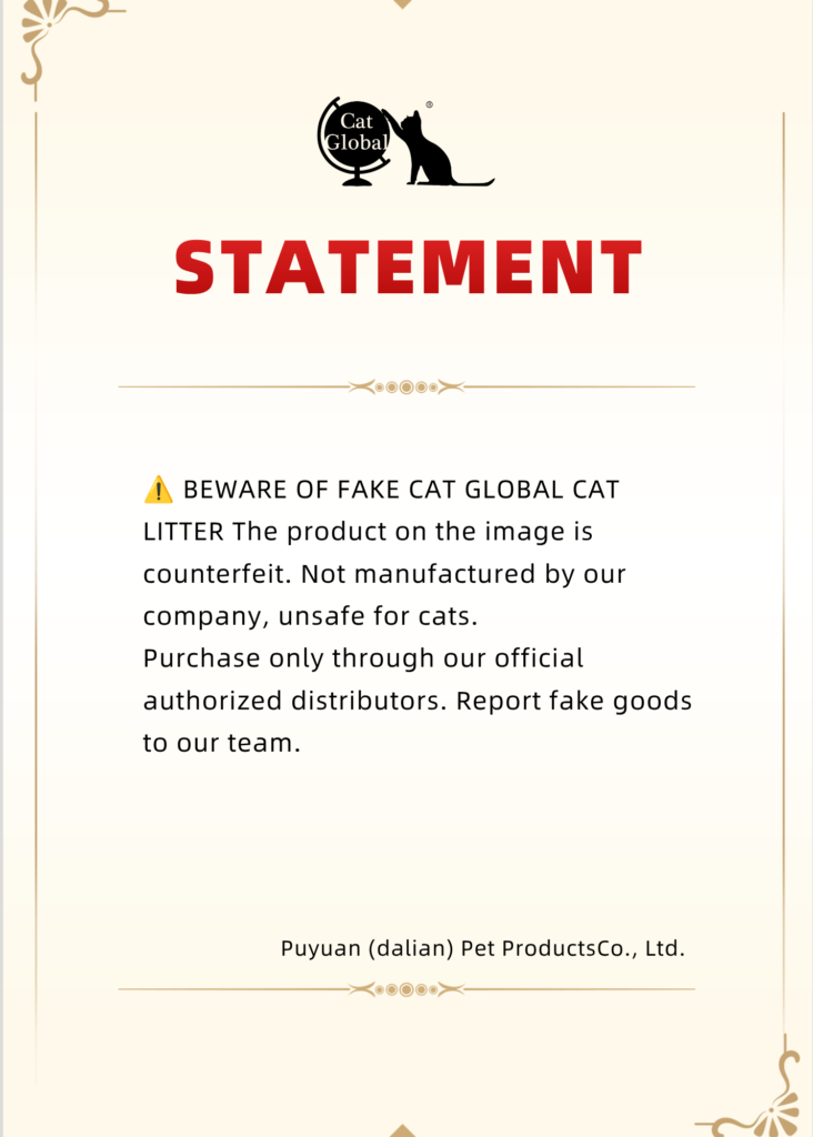 ⚠️ BEWARE OF FAKE CAT GLOBAL CAT LITTER
